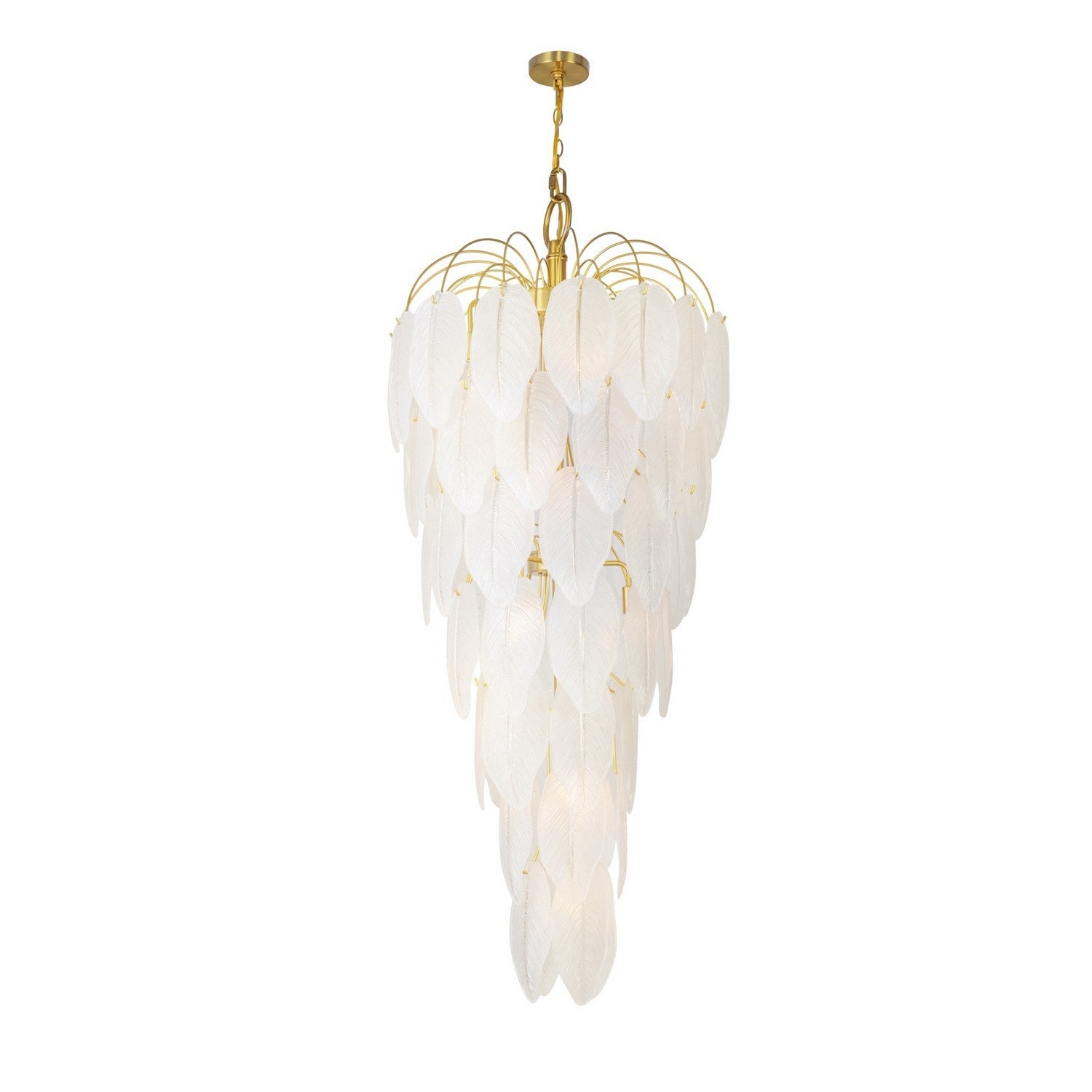 Artcraft 21 Light Chandelier from the Alessia collection in Brushed Brass finish