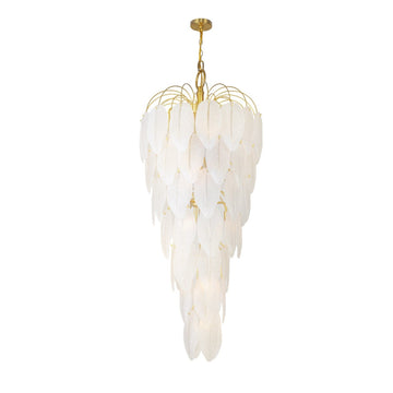 Artcraft 21 Light Chandelier from the Alessia collection in Brushed Brass finish
