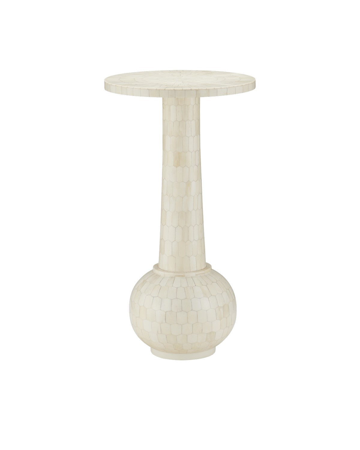 Currey and Company Drinks Table from the Osa Collection collection in Off-White finish