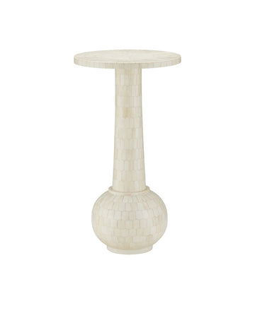 Currey and Company Drinks Table from the Osa Collection collection in Off-White finish