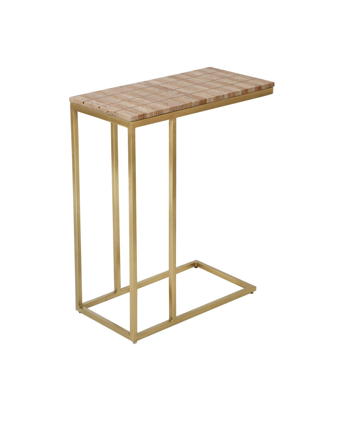 Currey and Company Table from the Dezi Collection collection in Natural / Brass finish