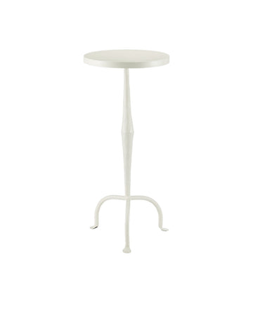 Currey and Company Drinks Table in Off-White finish