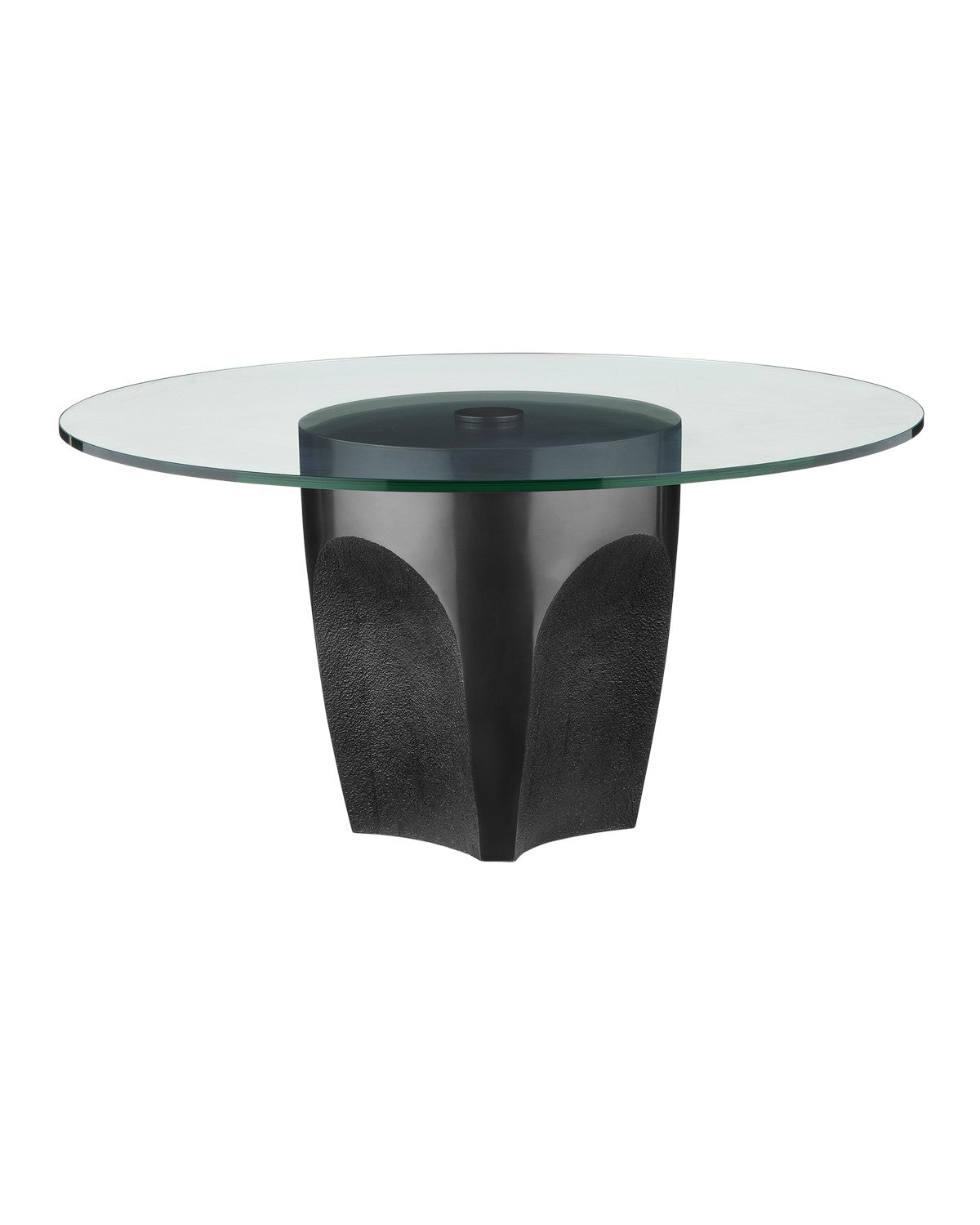 Currey and Company Cocktail Table from the Lemy Collection collection in Black / Clear finish