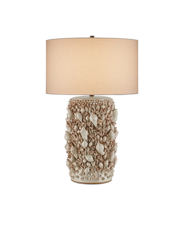 Currey and Company One Light Table Lamp from the Corfu Collection collection in Milky White finish