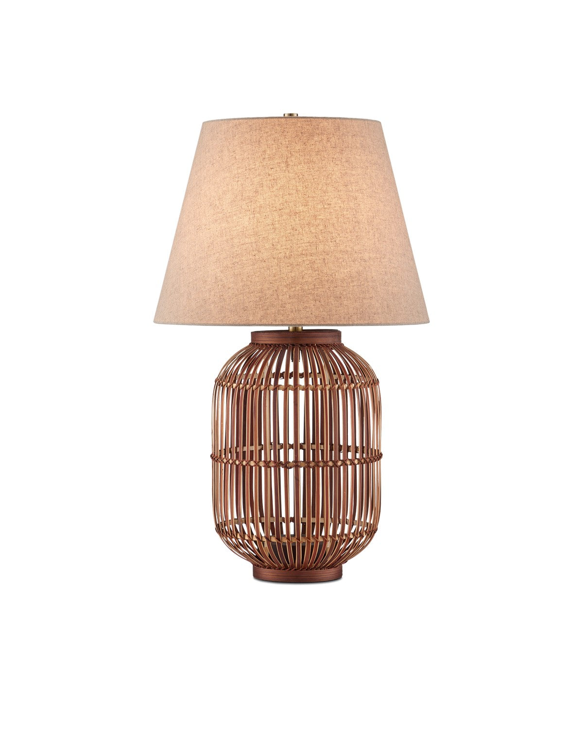Currey and Company One Light Table Lamp in Natural finish