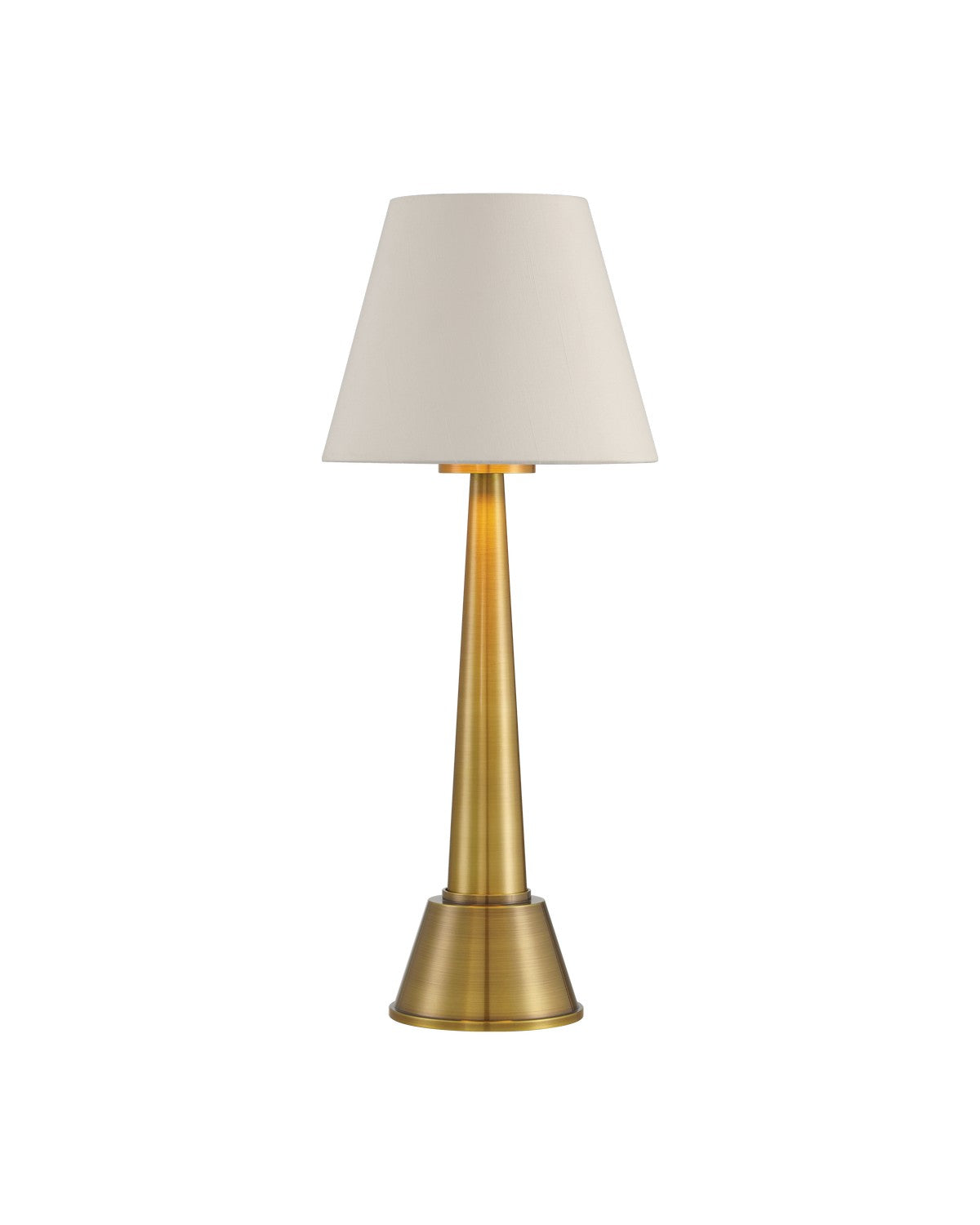 Currey and Company One Light Table Lamp in Brass finish