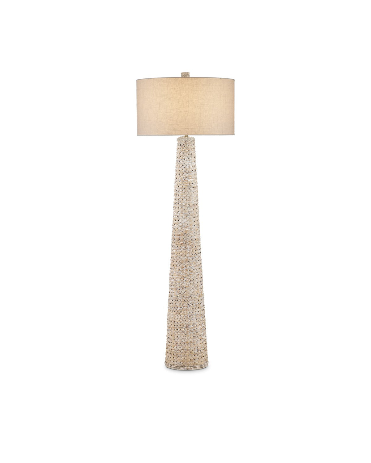 Currey and Company One Light Floor Lamp from the Birdsong Collection collection in Whitewash finish