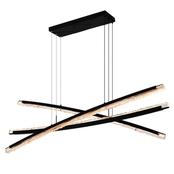 CWI Lighting LED Chandelier from the Saber collection in Black finish