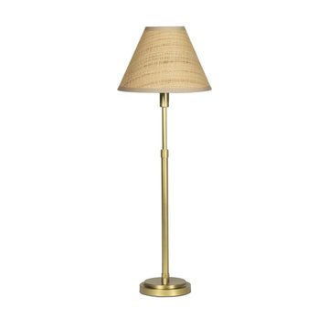 Regina Andrew One Light Buffet Lamp from the Polly collection in Natural Brass finish