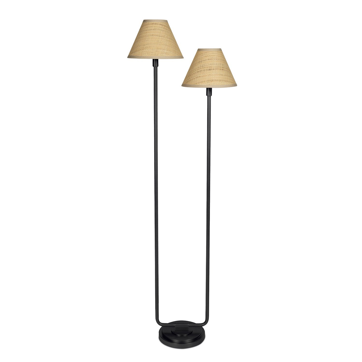 Regina Andrew Two Light Floor Lamp from the Polly collection in Blackened Brass finish