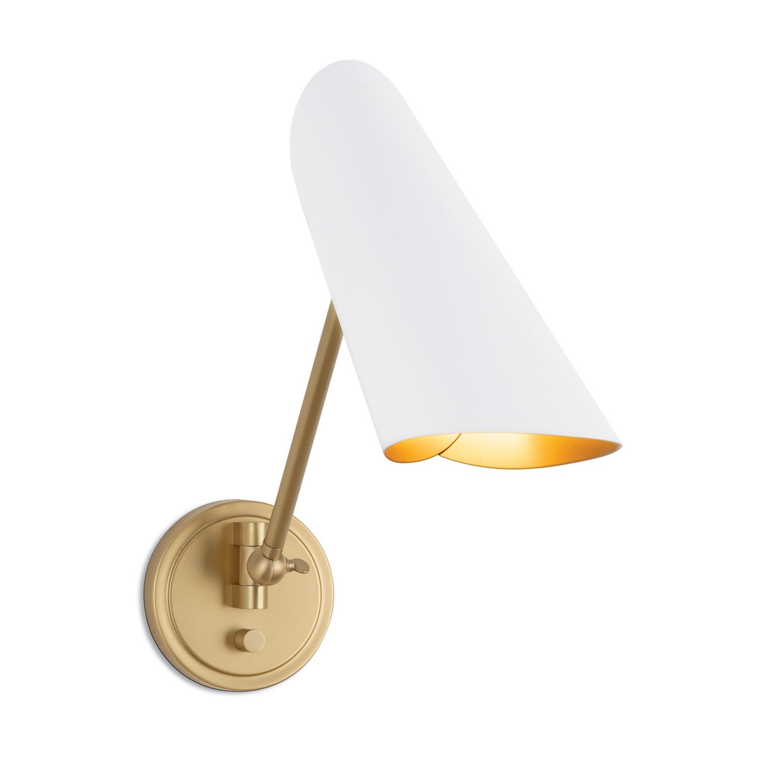 Regina Andrew One Light Wall Sconce from the Vest collection in White finish