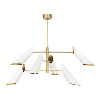 Regina Andrew Six Light Chandelier from the Vest collection in White finish