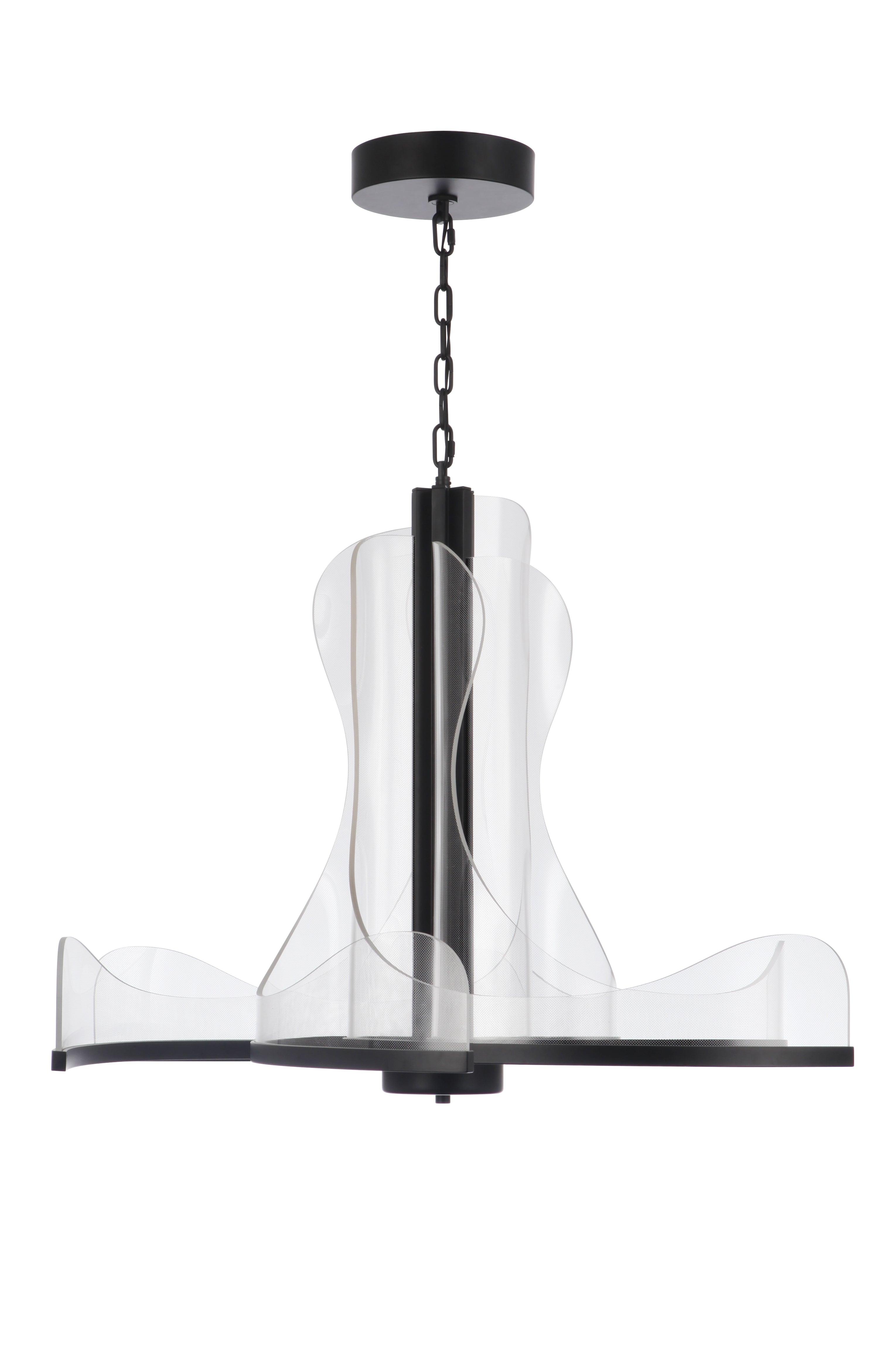 Craftmade LED Chandelier from the Estrella collection in Flat Black finish