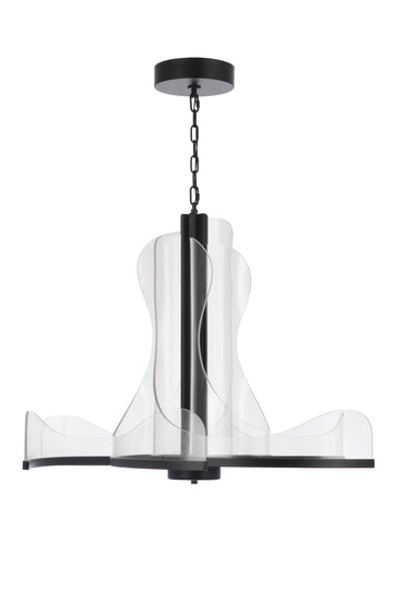 Craftmade LED Chandelier from the Estrella collection in Flat Black finish