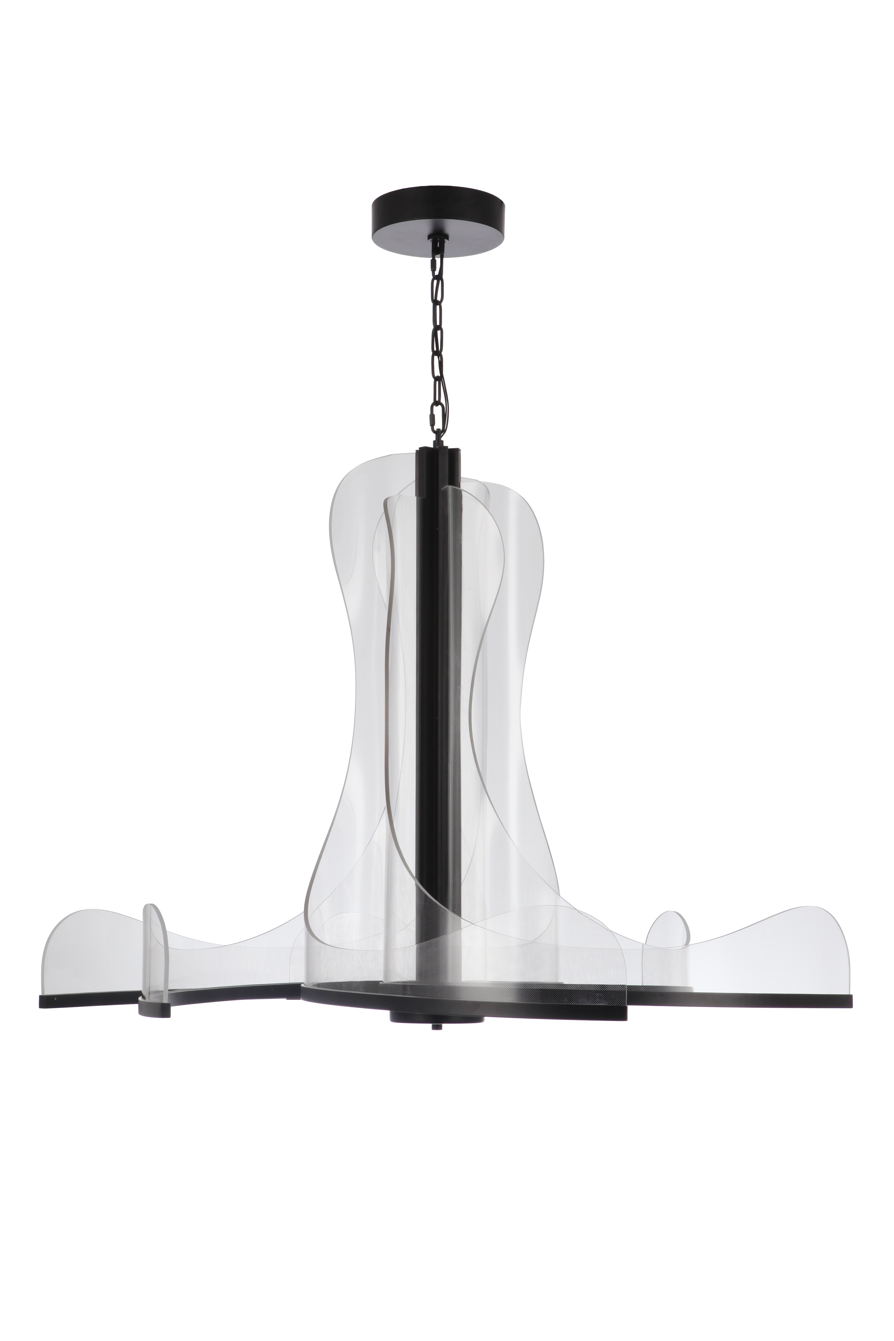 Craftmade LED Chandelier from the Estrella collection in Flat Black finish