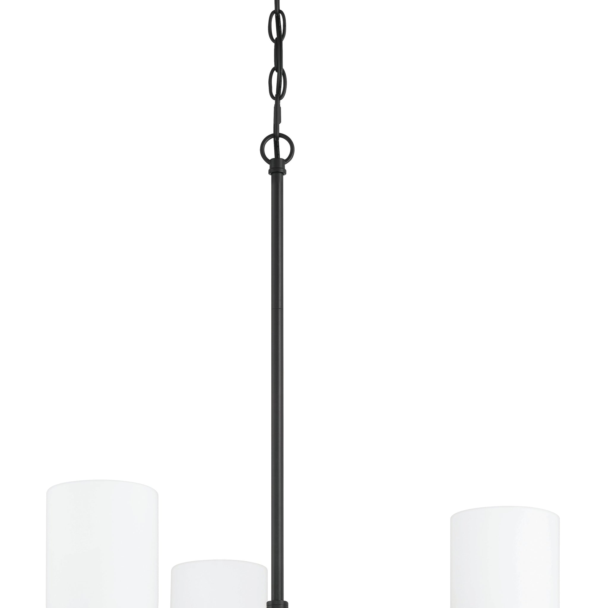 Craftmade Three Light Chandelier from the Council collection in Flat Black/Satin Brass finish