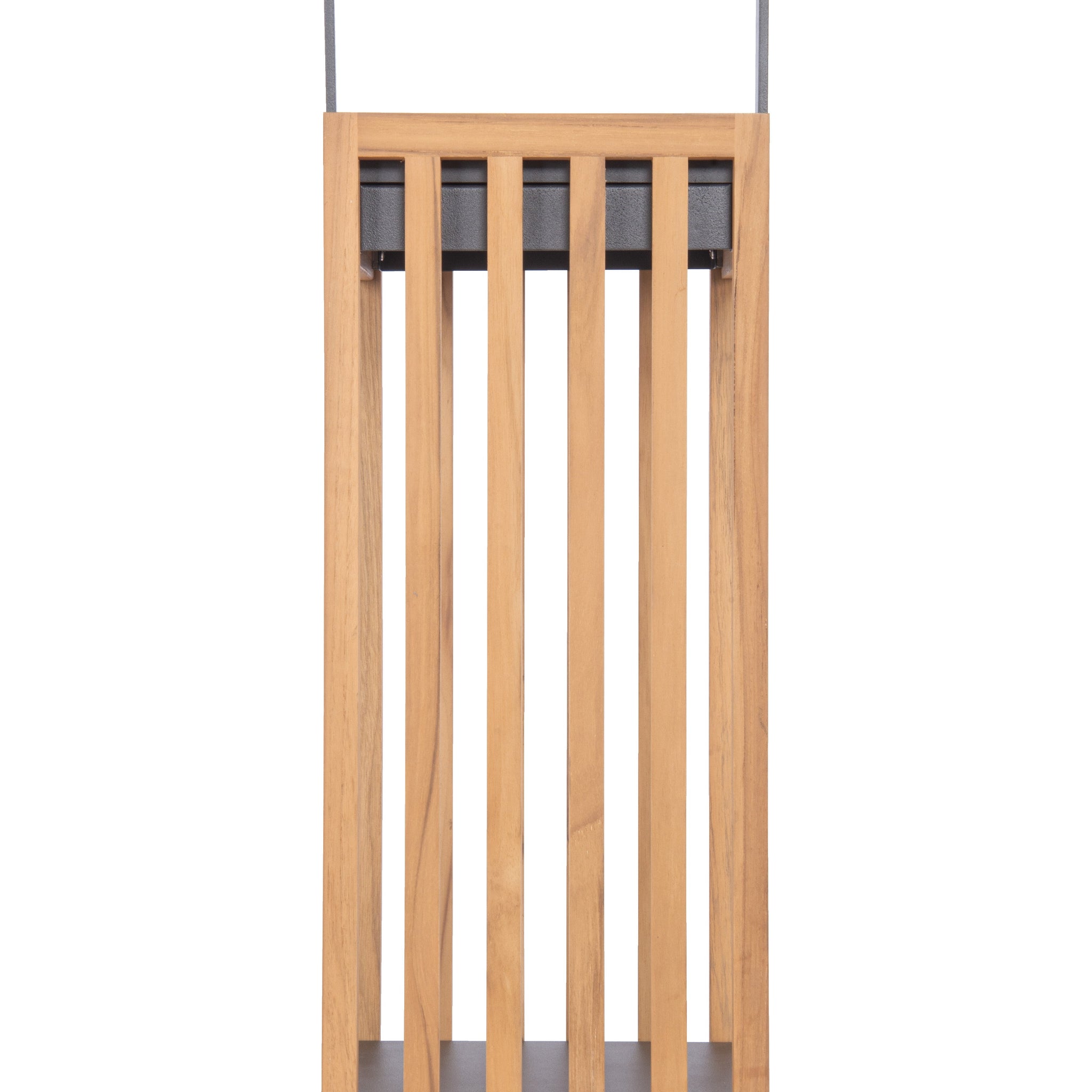 Craftmade LED Outdoor Rechargeable Table Lamp from the Teak collection in Teak / Textured Grey finish