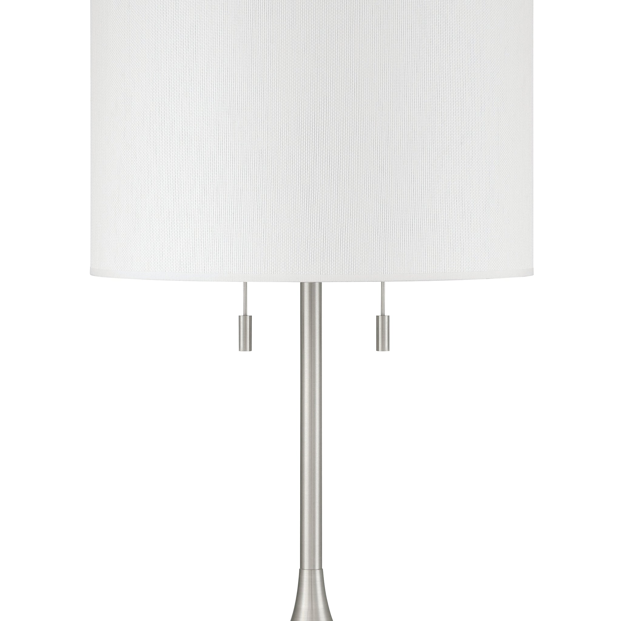 Craftmade Two Light Table Lamp from the Neely collection in Brushed Polished Nickel finish