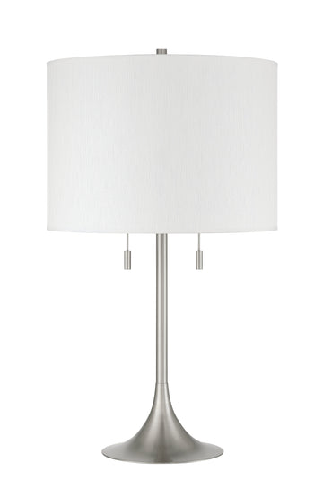 Craftmade Two Light Table Lamp from the Neely collection in Brushed Polished Nickel finish