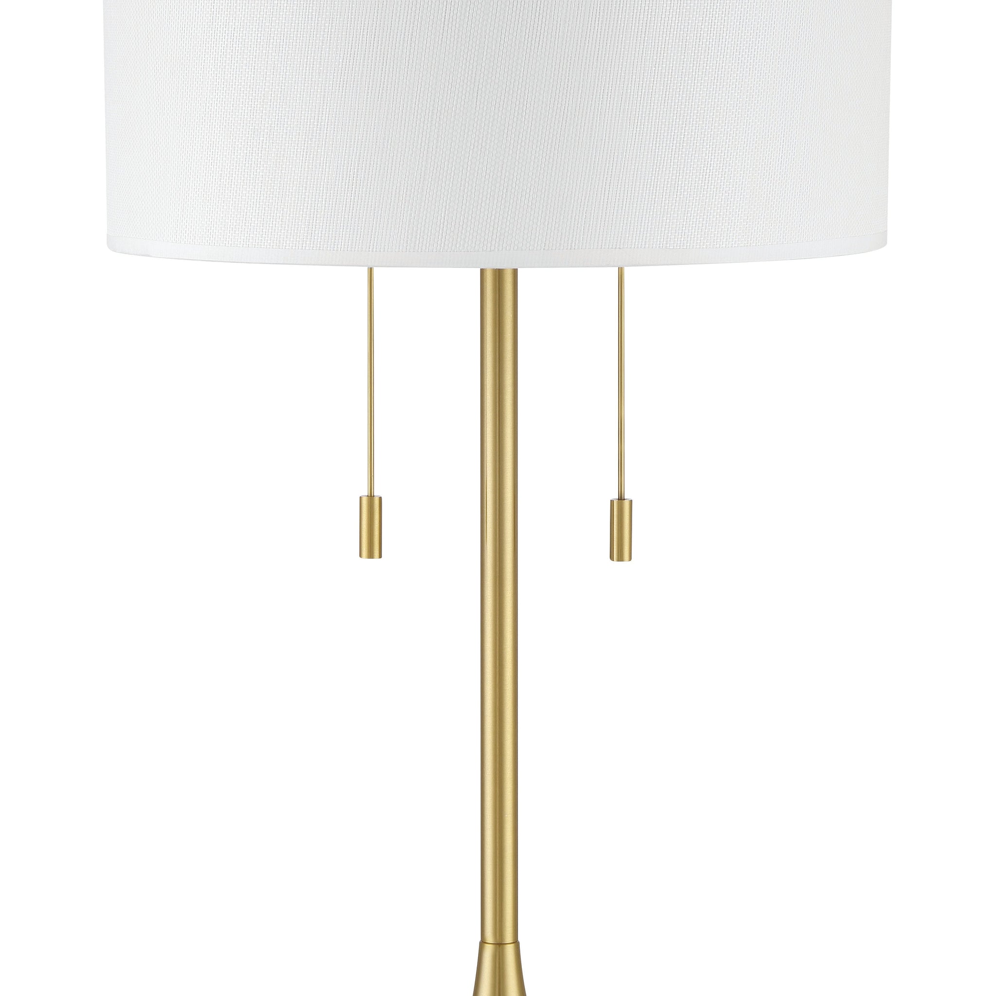 Craftmade Two Light Table Lamp from the Neely collection in Satin Brass finish