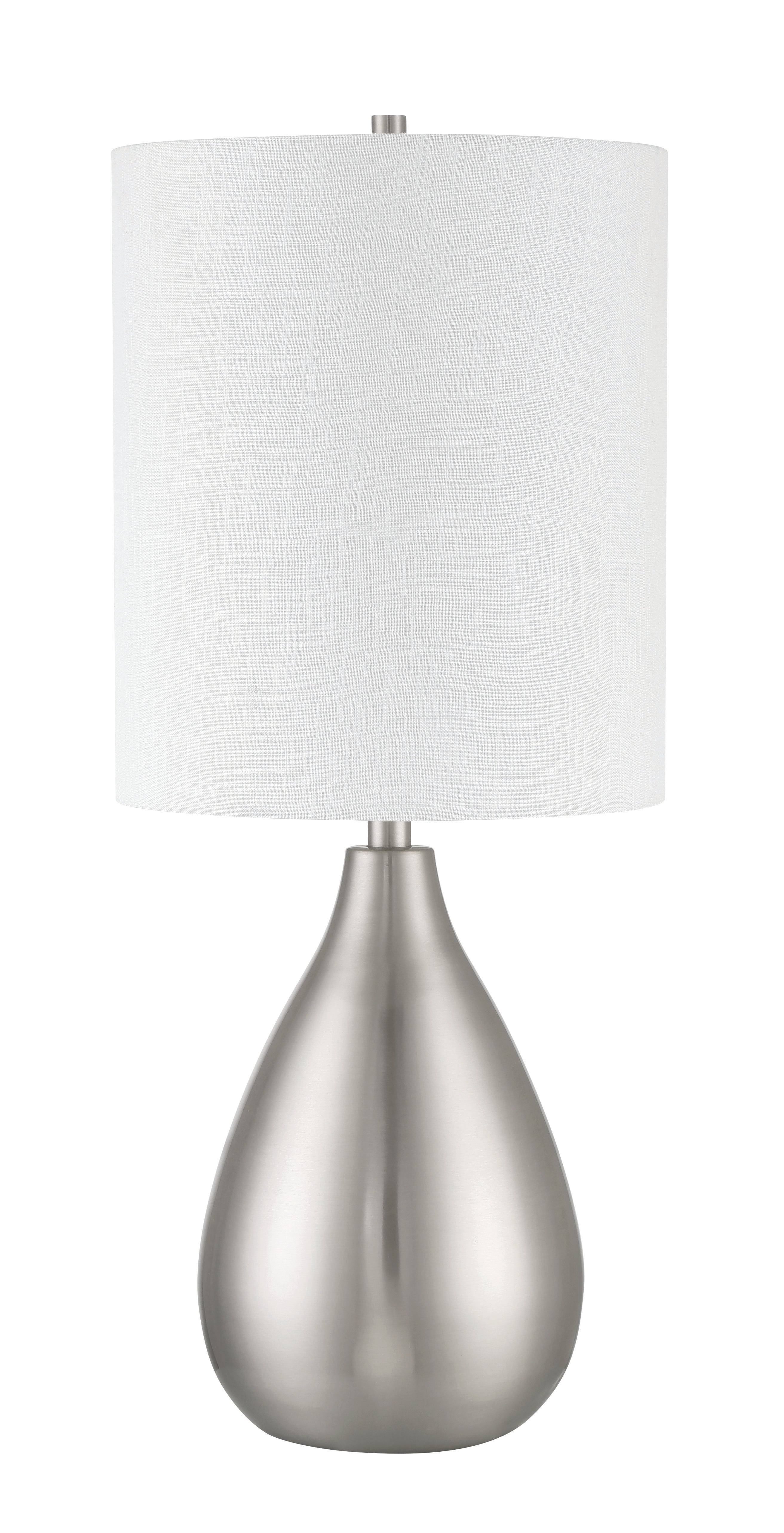 Craftmade One Light Table Lamp from the Leri collection in Brushed Polished Nickel finish
