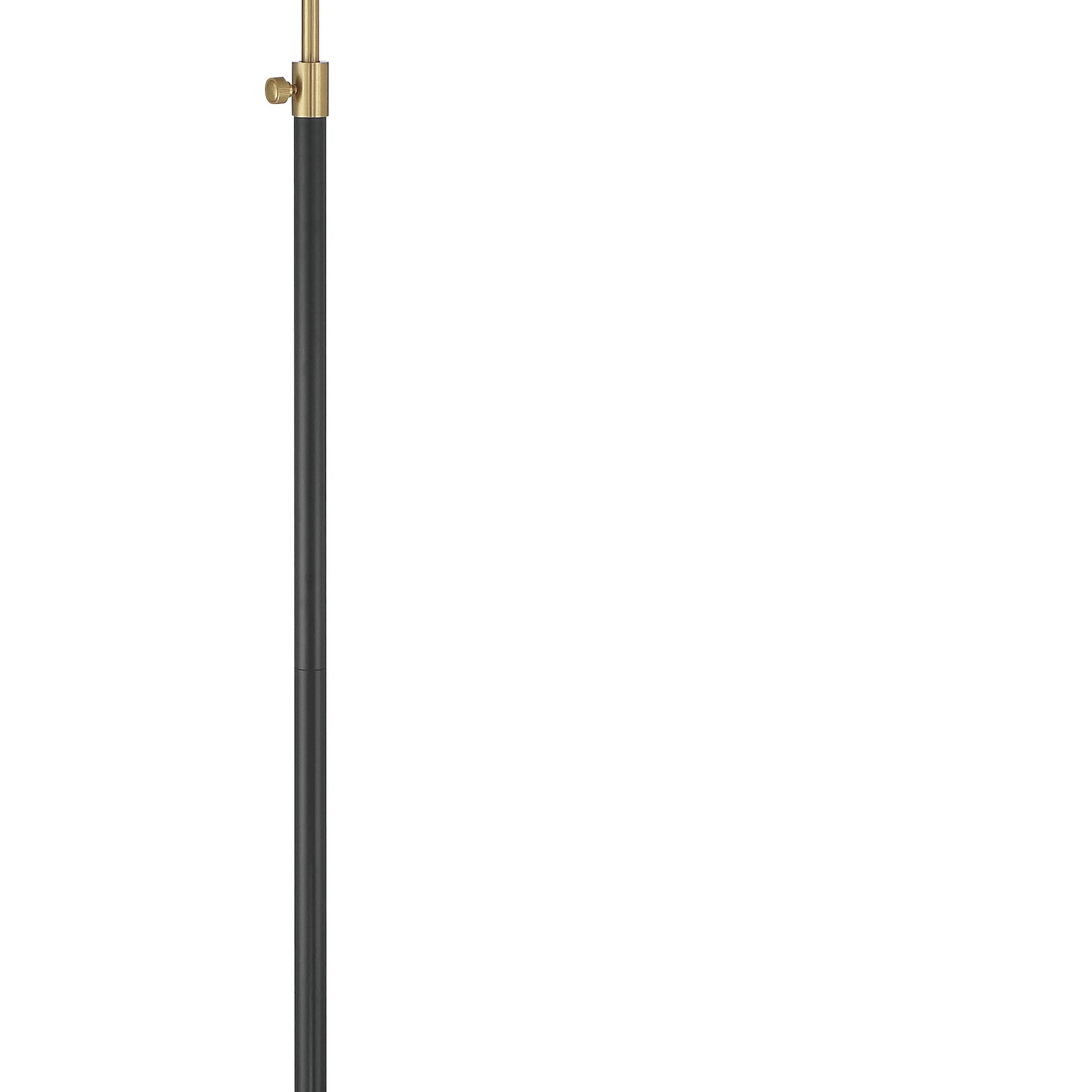 Craftmade One Light Floor Lamp from the Ingraham collection in Flat Black/Satin Brass finish
