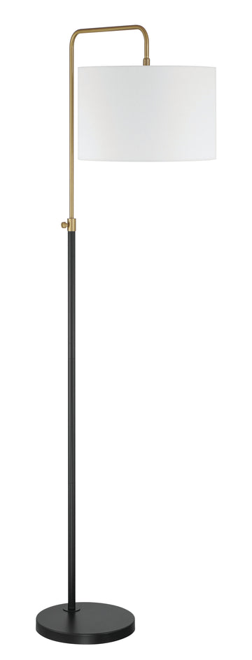 Craftmade One Light Floor Lamp from the Ingraham collection in Flat Black/Satin Brass finish