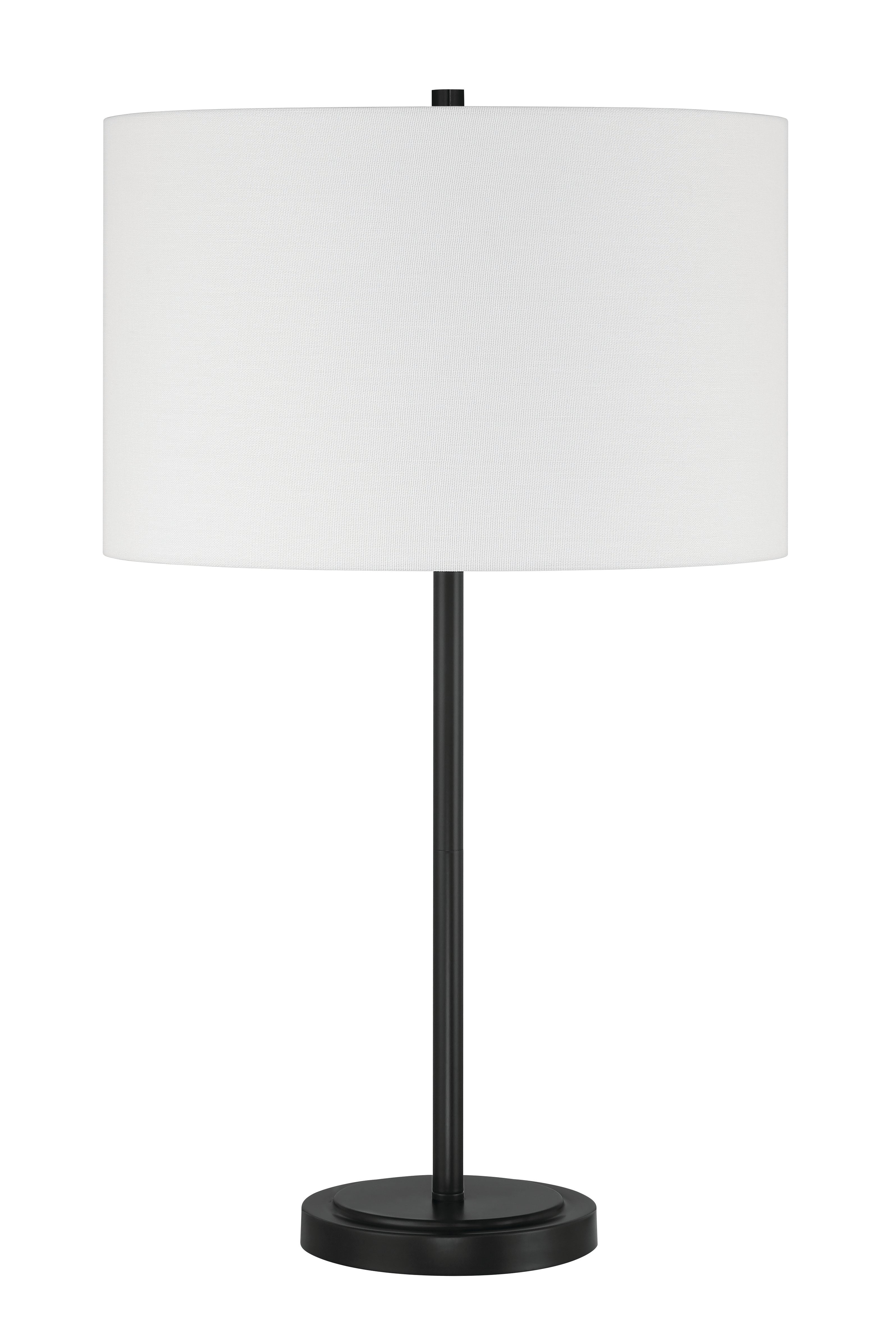 Craftmade One Light Table Lamp from the Jones collection in Flat Black finish