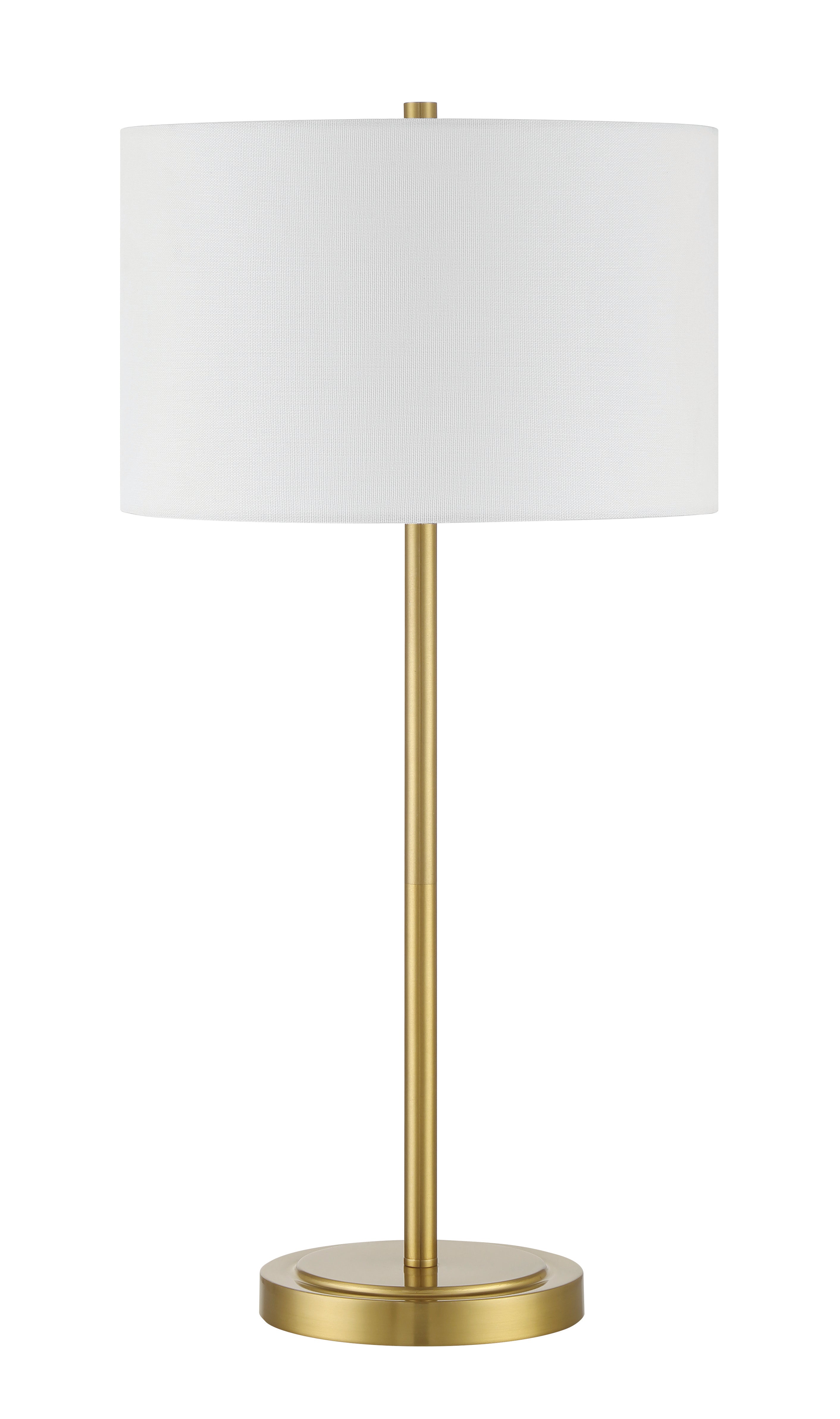 Craftmade One Light Table Lamp from the Jones collection in Satin Brass finish