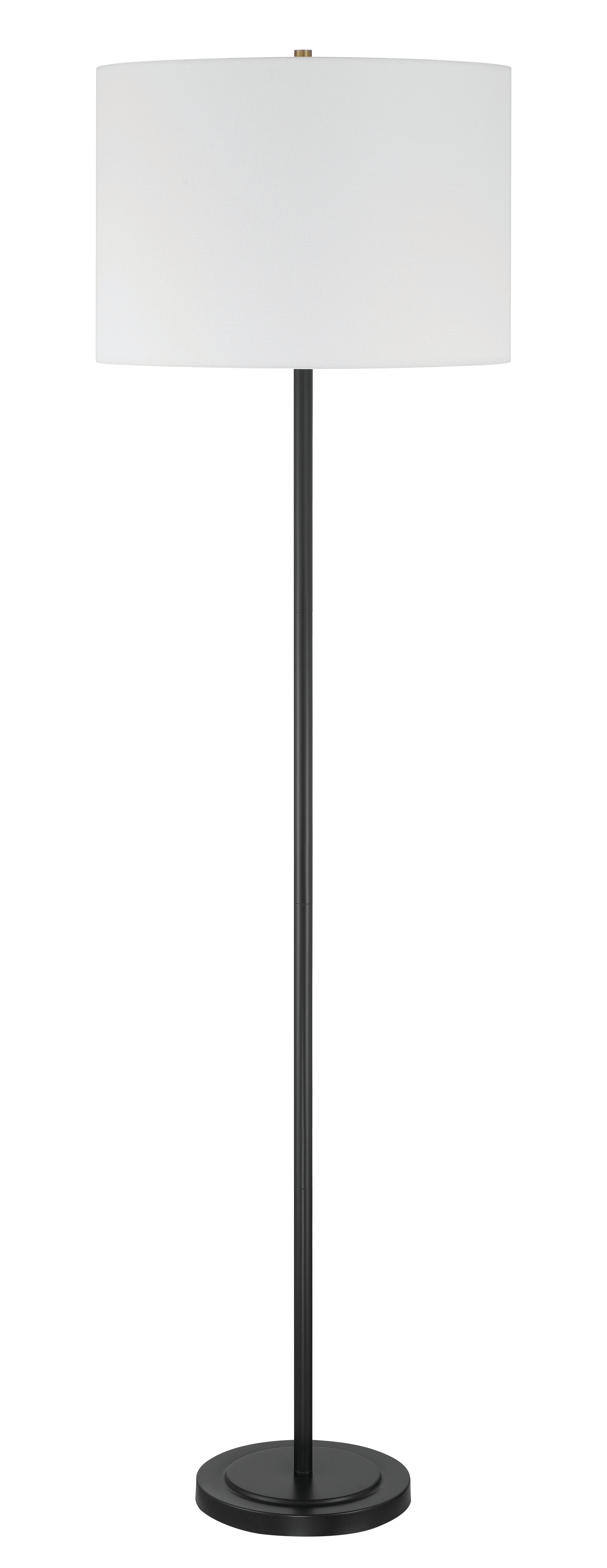 Craftmade One Light Floor Lamp from the Jones collection in Flat Black finish