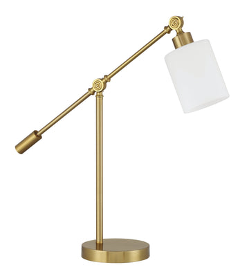 Craftmade One Light Table Lamp from the Indiana collection in Satin Brass finish