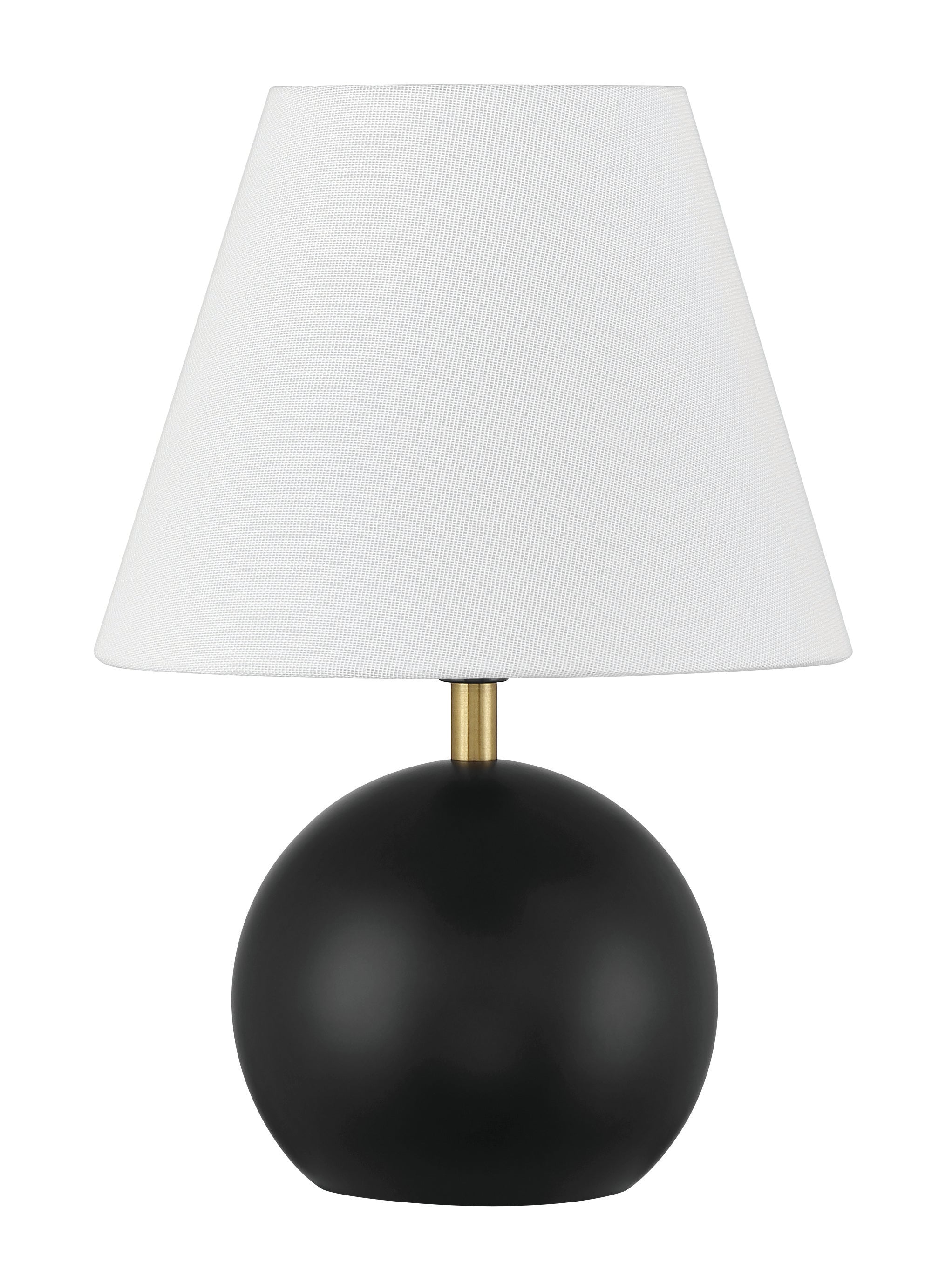 Craftmade One Light Table Lamp from the Olive collection in Flat Black/Satin Brass finish