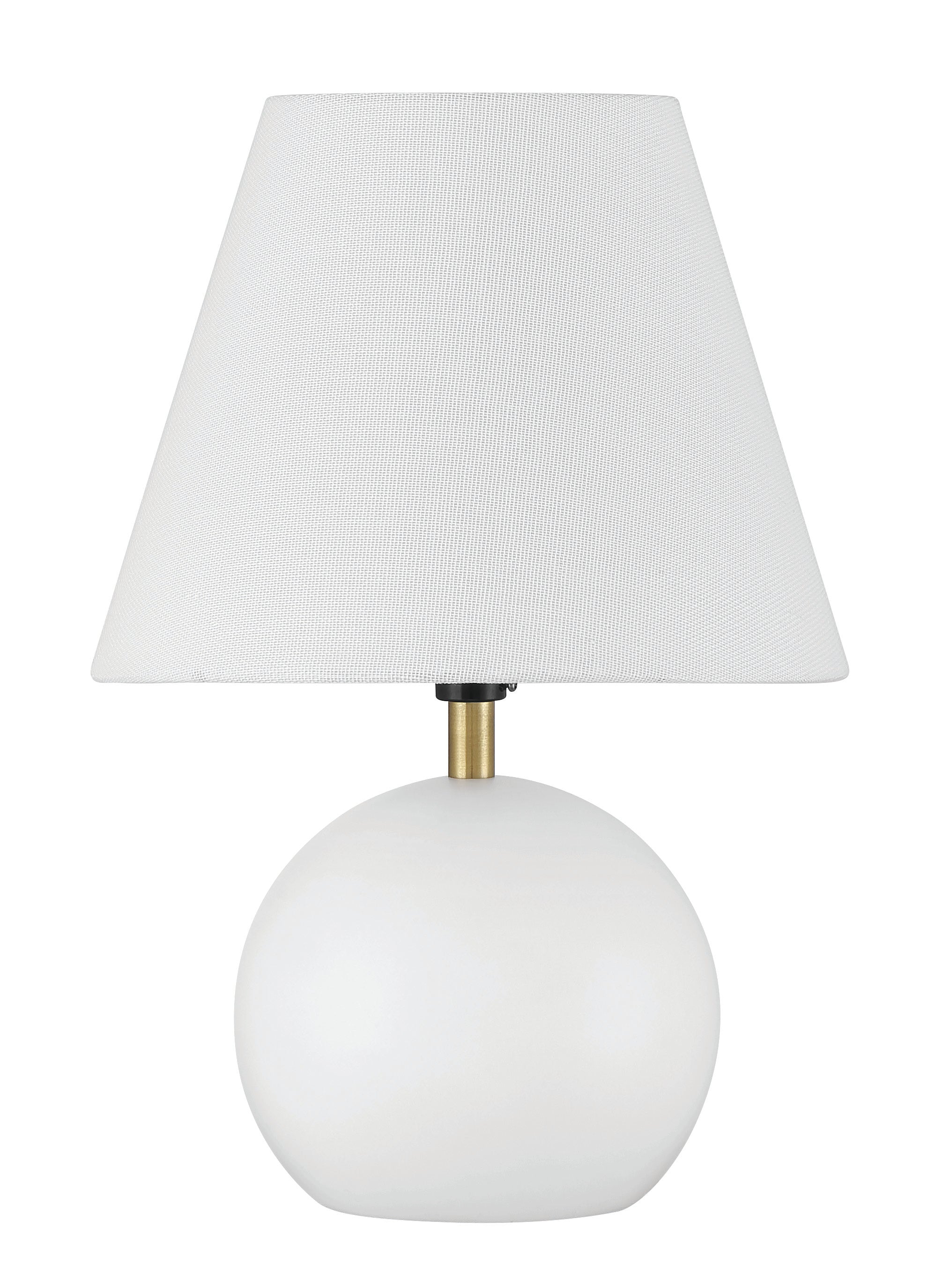 Craftmade One Light Table Lamp from the Olive collection in White/Satin Brass finish