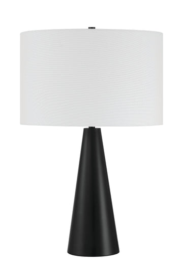 Craftmade One Light Table Lamp from the Keefer collection in Flat Black finish