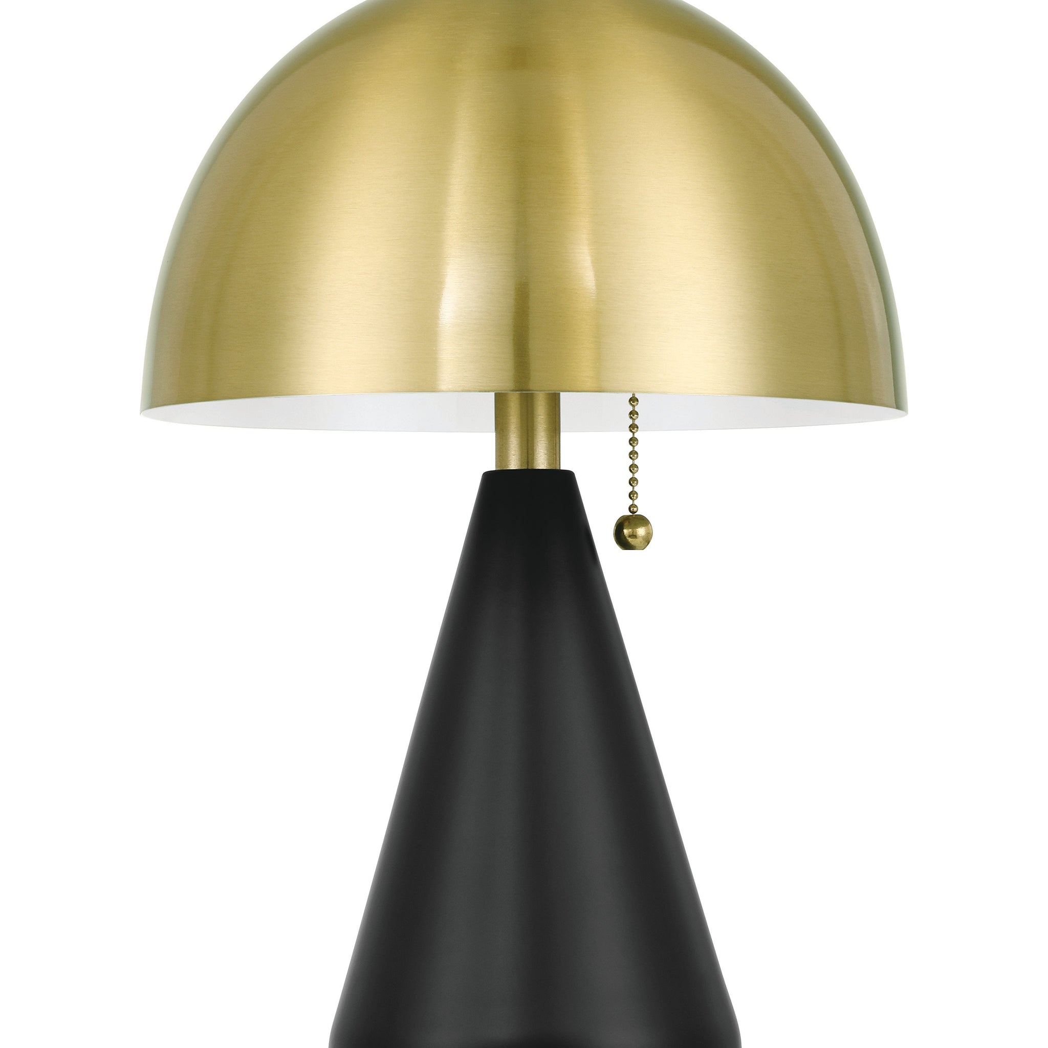 Craftmade Two Light Table Lamp from the Shelby collection in Flat Black/Satin Brass finish