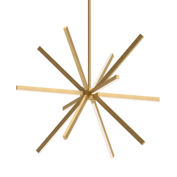 Kuzco Lighting LED Chandelier from the Sirius collection in Brushed Gold finish