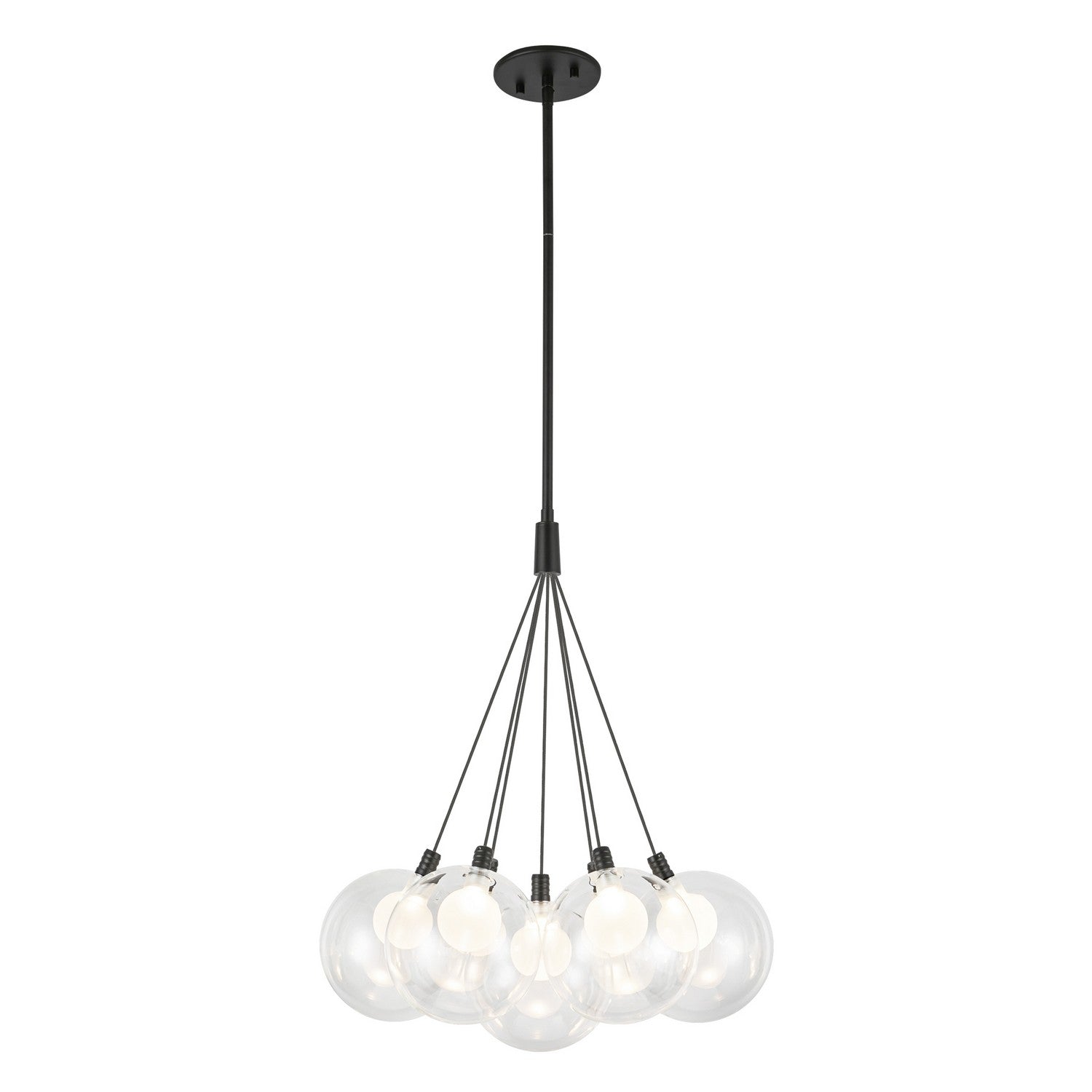 Kuzco Lighting LED Chandelier from the Bolla collection in Black finish
