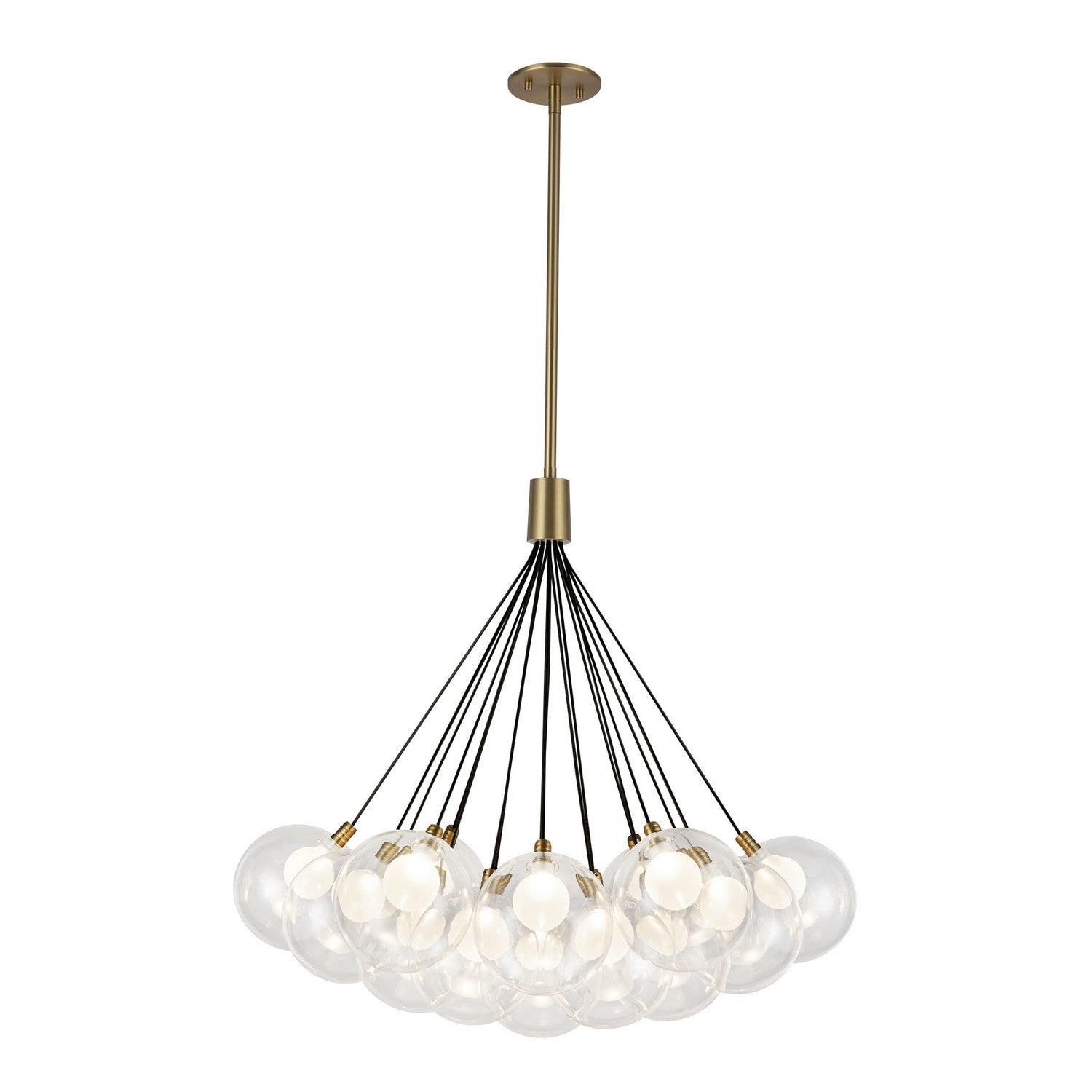 Kuzco Lighting LED Chandelier from the Bolla collection in Brushed Gold finish