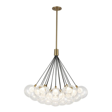 Kuzco Lighting LED Chandelier from the Bolla collection in Brushed Gold finish