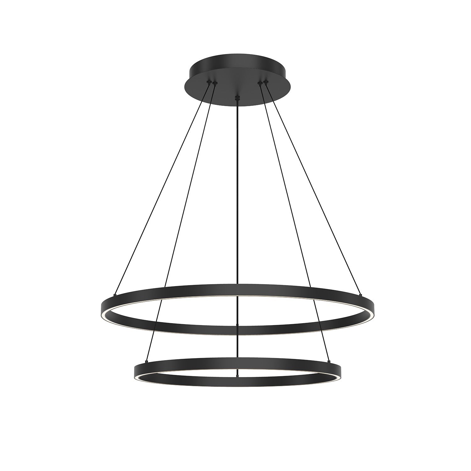 Kuzco Lighting LED Chandelier from the Cerchio collection in Black finish