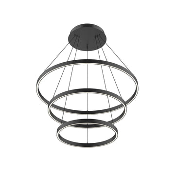 Kuzco Lighting LED Chandelier from the Cerchio collection in Black finish