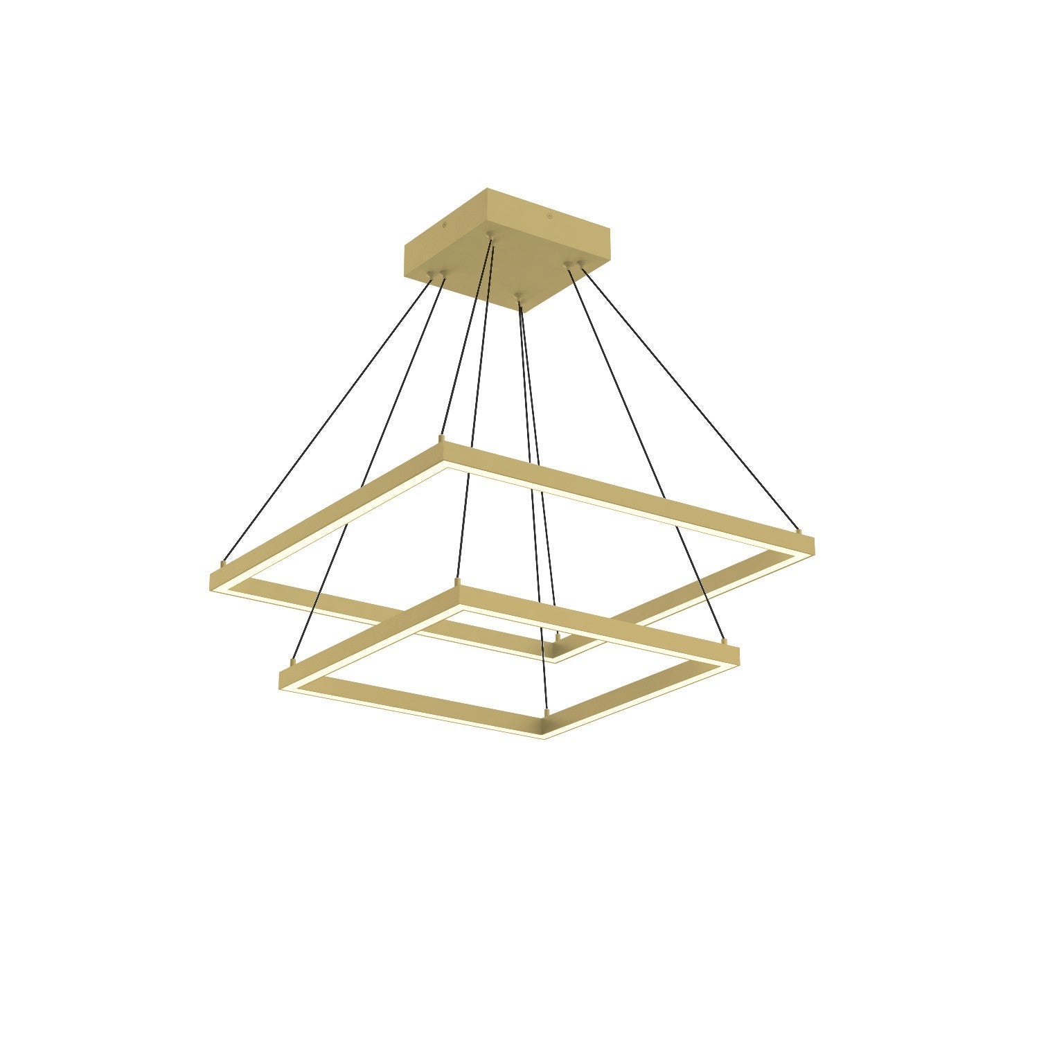 Kuzco Lighting LED Chandelier from the Piazza collection in Brushed Gold finish