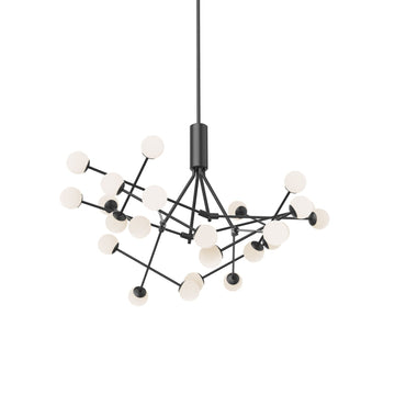 Kuzco Lighting LED Chandelier from the Moto collection in Black finish