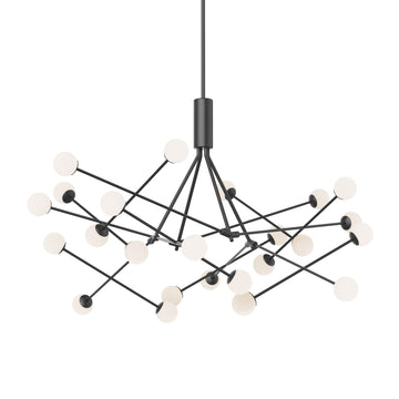 Kuzco Lighting LED Chandelier from the Moto collection in Black finish
