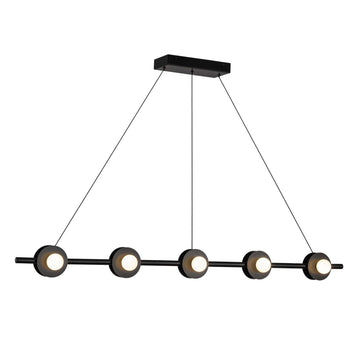 Kuzco Lighting LED Linear Pendant from the Elixir collection in Black finish