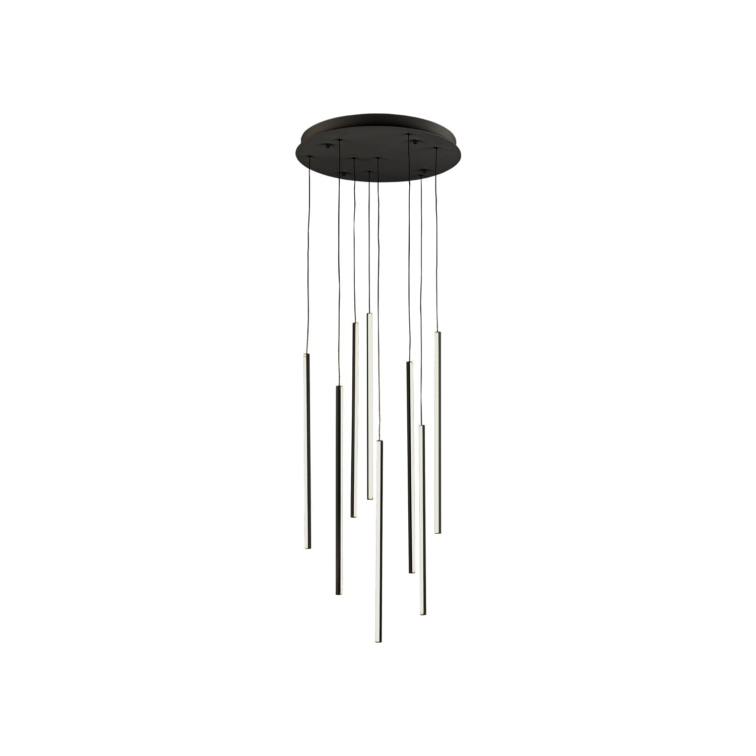 Kuzco Lighting LED Pendant from the Chute collection in Black finish
