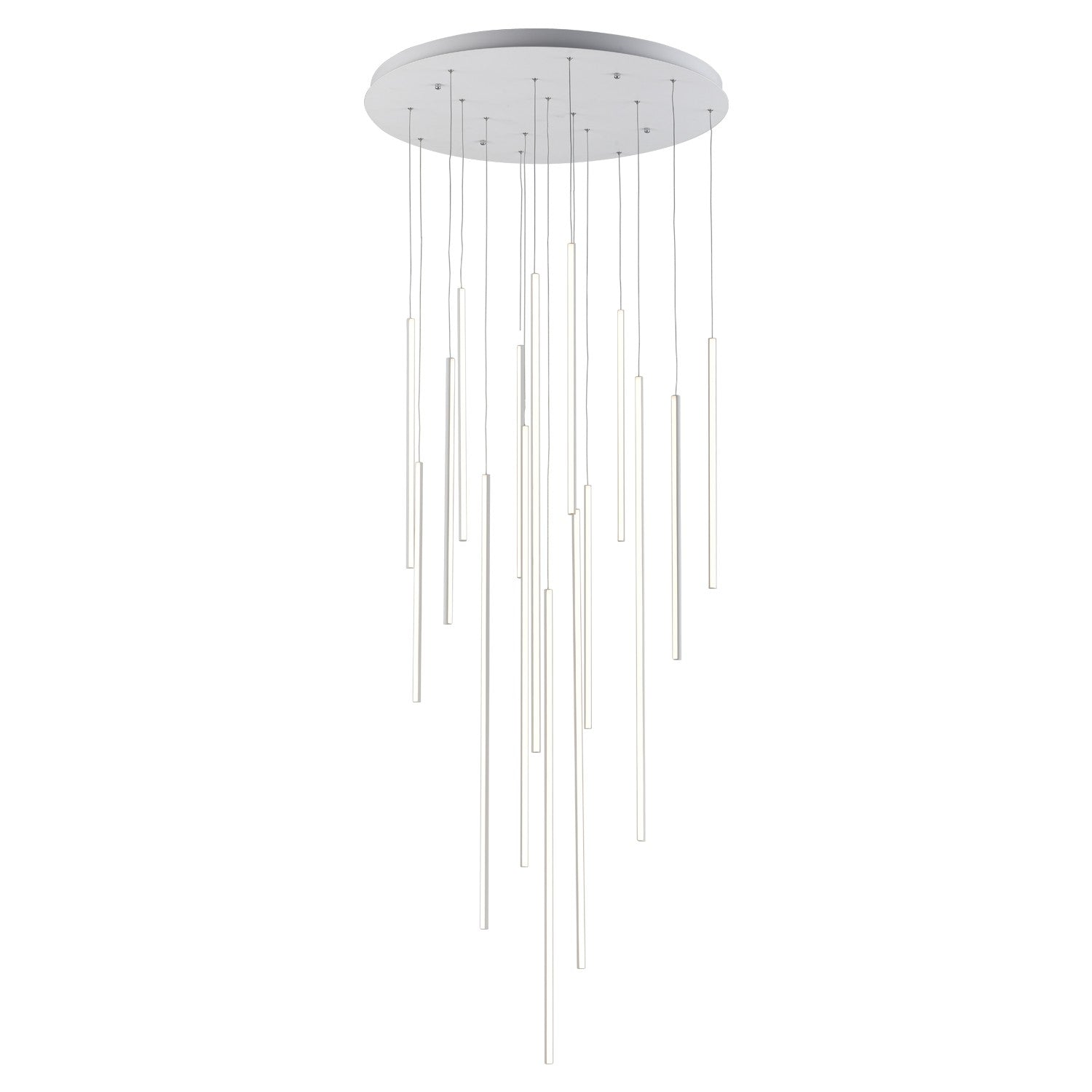 Kuzco Lighting LED Pendant from the Chute collection in White finish