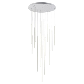 Kuzco Lighting LED Pendant from the Chute collection in White finish