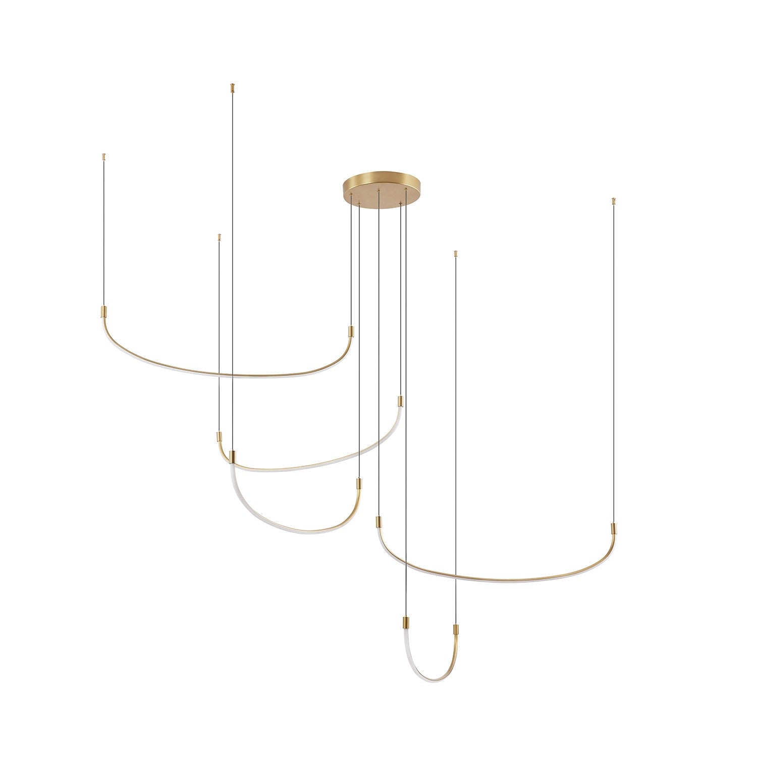 Kuzco Lighting LED Pendant from the Talis collection in Brushed Gold finish