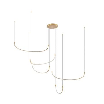 Kuzco Lighting LED Pendant from the Talis collection in Brushed Gold finish